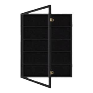 Vitrine murale noire