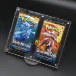1/2/3/4/5 fentes Pokemon étui cartes Packs support affichage Collection cartes de jeu protecteur magnétique clair magique Yugioh plexiglas boîte 2