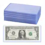 Porte-billets en PVC transparent, manchon en plastique dur, Clip en papier, porte-billets pour Notes d'argent, étui de protection de Collection, fournitures 173x75mm 1