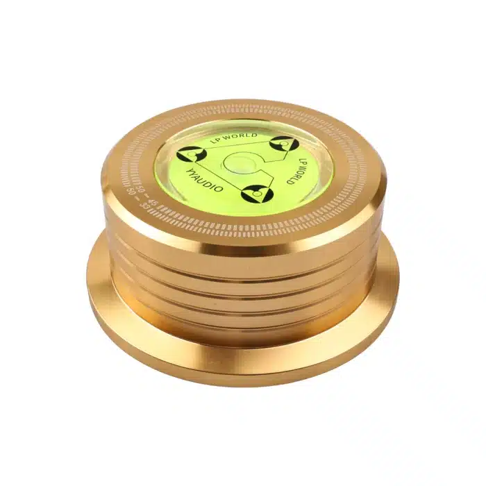 Stabilisateur de lecteur de disque LP YYAUDIO Premium – Acier allié, compatibilité 50 Hz – Améliorez votre expérience d'écoute en vinyle 1