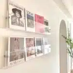 Support de rangement à poinçonnage gratuit, 2 pièces, organisateur de livres, support de CD, support de magazines, présentoirs de littérature pour livres d'enfants en bouchure 4