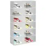 Boîte à chaussures, boîte rigide, aspiration magnétique, rangement à ouverture latérale avant, sac en acrylique transparent, boîte de rangement à main, mur de chaussures 1