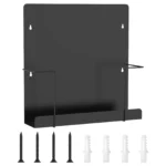 Présentoir de stockage de disque vinyle, support de disque vinyle en métal noir mat, support mural décoratif pour disque vinyle, étagère murale 1