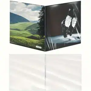 Couverture d'album transparente Gatefold, pochette extérieure pour disque vinyle, ouverture de style livre de 12 pouces pour doubles LP et albums pliables de 12 pouces 2