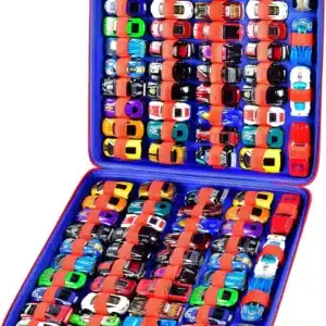 Étui organisateur de rangement pour jouets, Compatible avec les voitures Hot Wheels, voitures boîte d'allumettes, support de conteneur de transport Portable adapté pour voiture 88 jouets 1