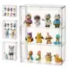 Armoire murale organisateur 36-27-12 cm – Étagères réglables à 3 niveaux, panneau transparent, porte magnétique 1