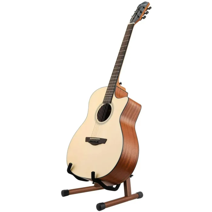 Support de guitare en bois, support de sol pour guitare électrique acoustique, support de guitare pliant à cadre réglable pour basse, violoncelle, mandoline, ban 2