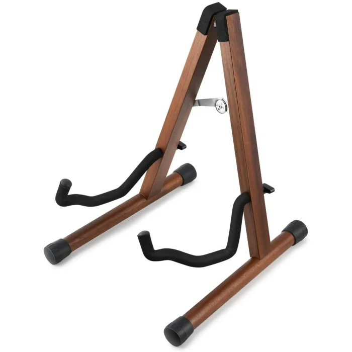 Support de guitare en bois, support de sol pour guitare électrique acoustique, support de guitare pliant à cadre réglable pour basse, violoncelle, mandoline, ban 1