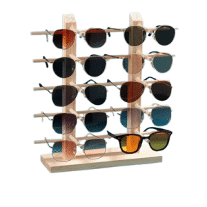 Présentoir lunettes bois